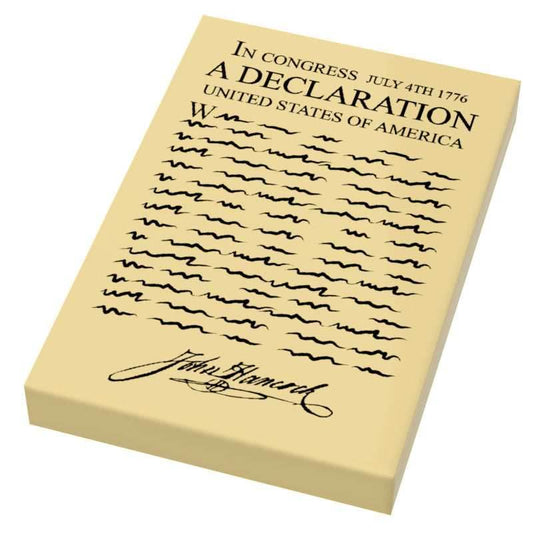 Declaration of Independence Printed 2x3 Tile made using LEGO part - 