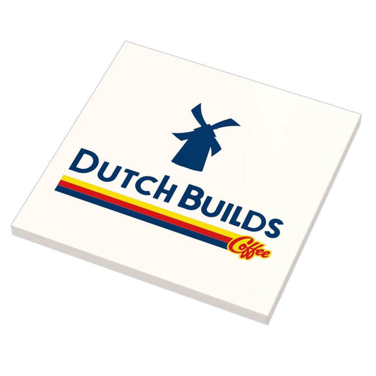 Dutch Builds Coffee Sign (6x6 Tile) - B3 Customs made using LEGO parts - 