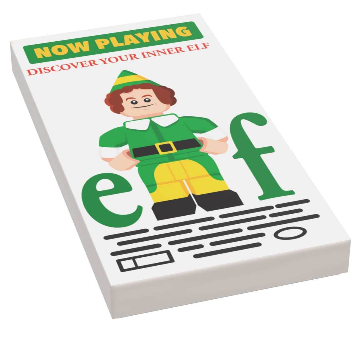 ELF Now Playing Movie Poster (2x4 Tile) - B3 Customs - 