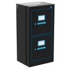 Filing Cabinet for Minifigs made using LEGO parts - B3 Customs - Black