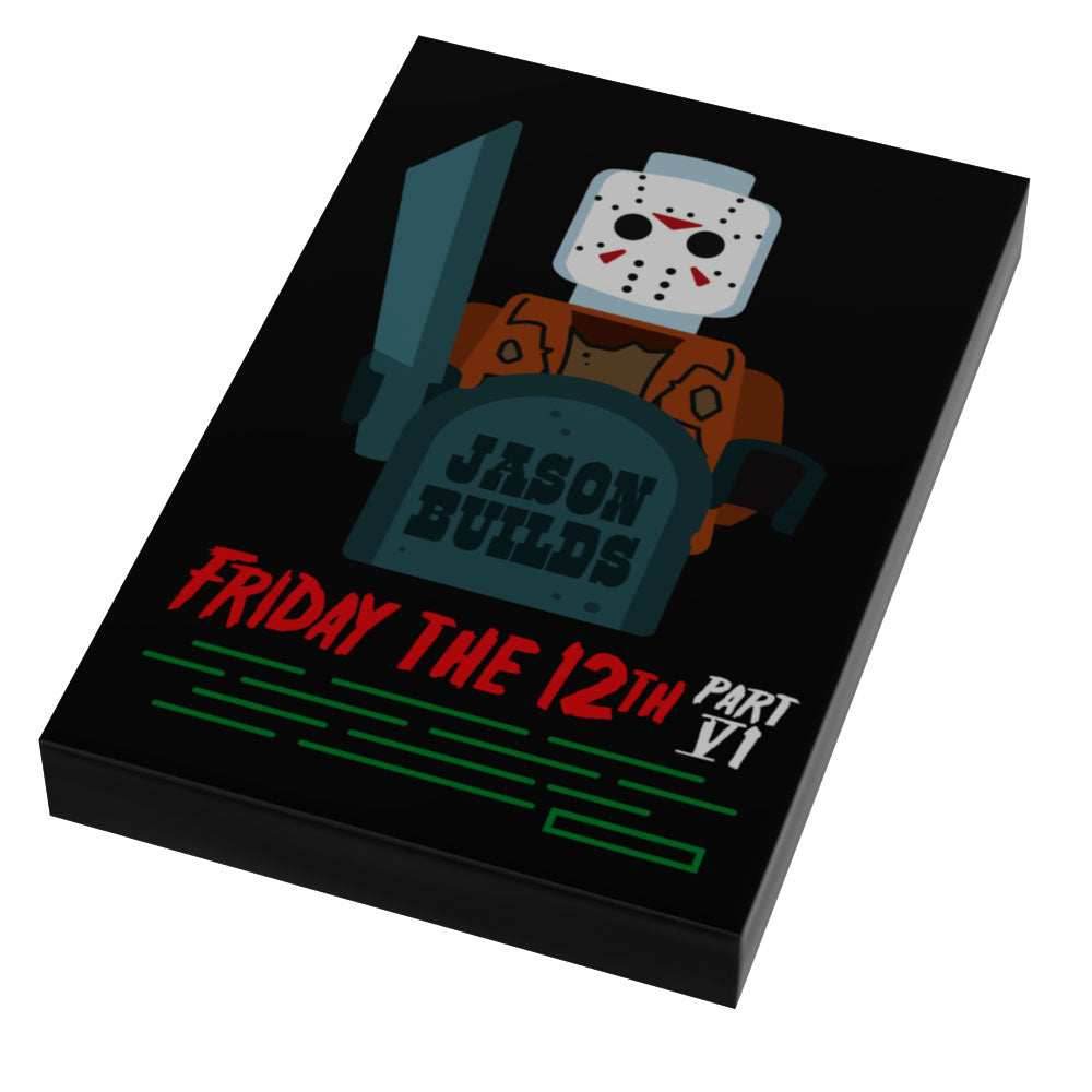 Friday the 12th Part VI: Jason Builds Movie Tile Cover (2x3 Tile) - B3 Customs - 