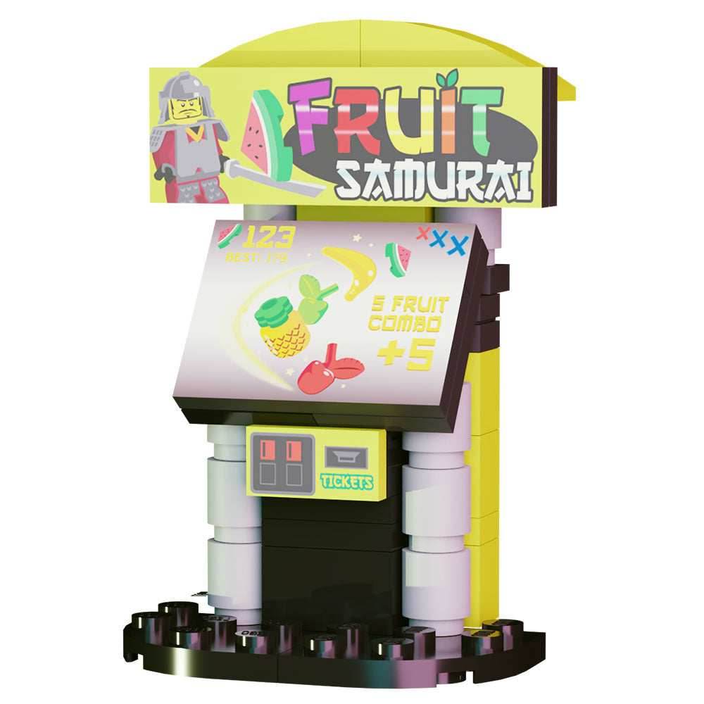 Fruit Samurai Arcade Building Set made using LEGO parts - B3 Customs - 