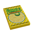 Funny's Onion Rings Minifig Snack (2x3 Tile) made using LEGO parts - 