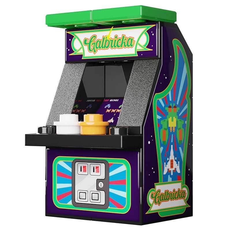 Galbricka Minifig Arcade Machine made using LEGO parts - B3 Customs - 
