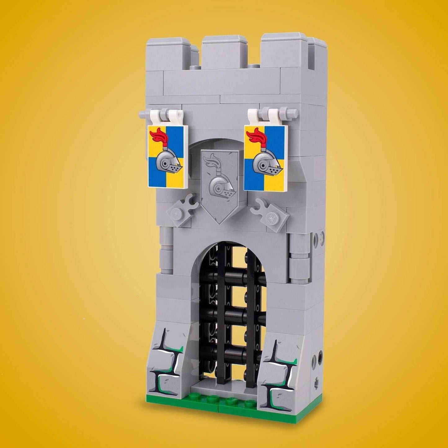 Castle Gate - Custom Castle Modular Building Set made using LEGO parts - 