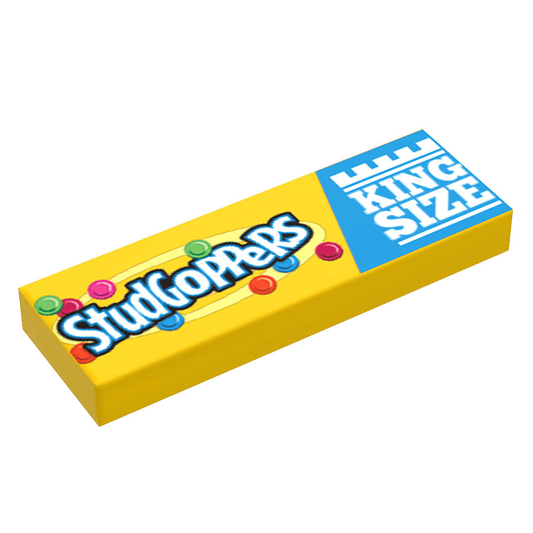 Studgoppers Candy (King Size) - B3 Customs® Printed 1x3 Tile - 