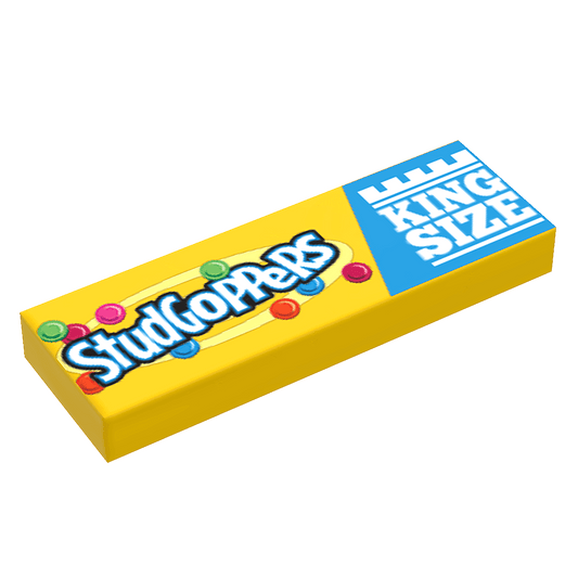 Studgoppers Candy (King Size) - B3 Customs® Printed 1x3 Tile - 
