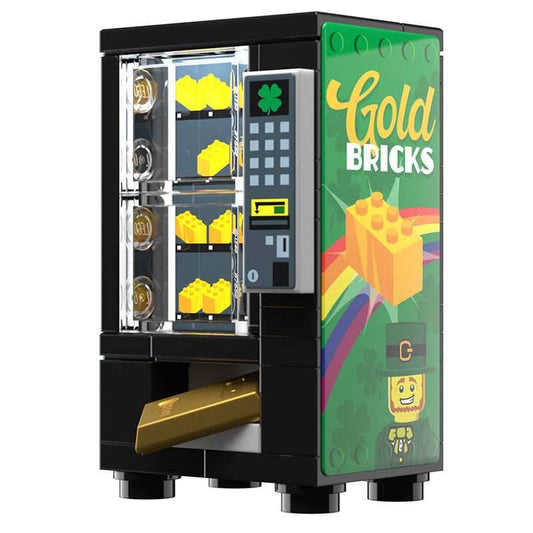 Gold Bars for Leprechauns St. Patrick's Day Vending Machine made using LEGO parts - 