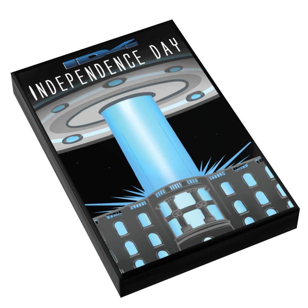 Independence Day Movie Cover (2x3 Tile) made using LEGO parts - B3 Customs - 
