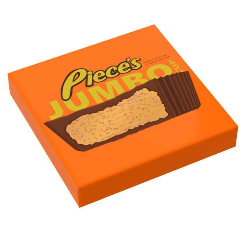 Jumbo Pieces Cup Custom Printed 2x2 Tile - B3 Customs - 