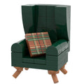 B3 Home Green Kelly Chair w/ Pillow - B3 Customs - 
