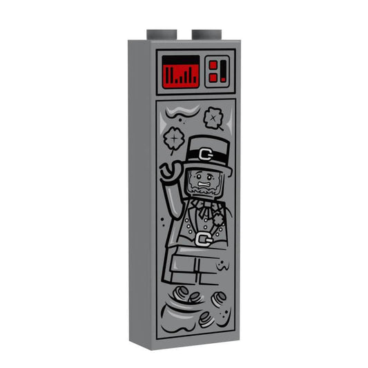 Leprechaun (St. Patrick's Day) in Carbonite (1x2x5 Brick) made with LEGO parts - B3 Customs - 