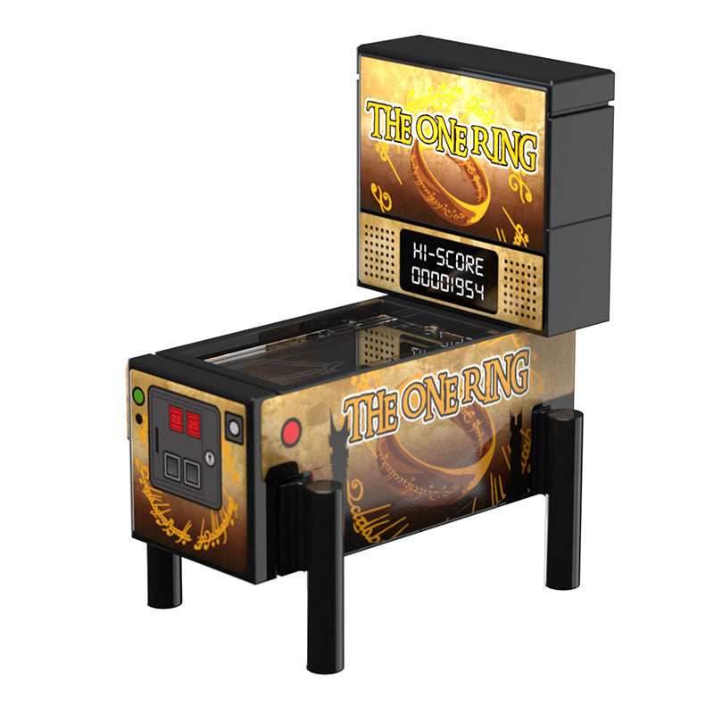 The One Ring, LOTR Pinball Arcade Machine Building Set made using LEGO parts - 