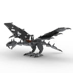 Custom Fell Beast w/ Ringwraith Minifig Building Set made using LEGO parts - B3 Customs - 