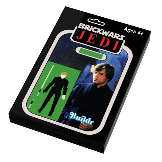 Luke Vintage Action Figure Tile (2x3) made from LEGO parts - 