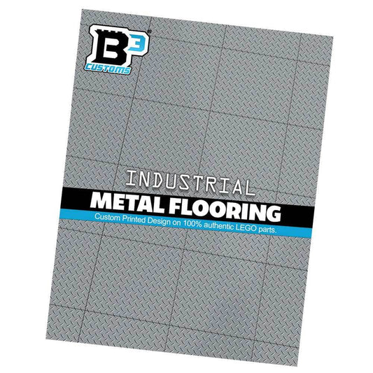 Industrial (Metal) Flooring 6x6 Tilesmade with LEGO parts - Pack of 10 - 