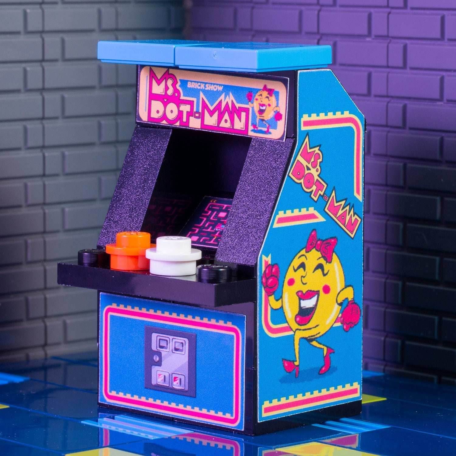 Ms. Dot-Man Custom Arcade Machine made with LEGO parts - B3 Customs - 