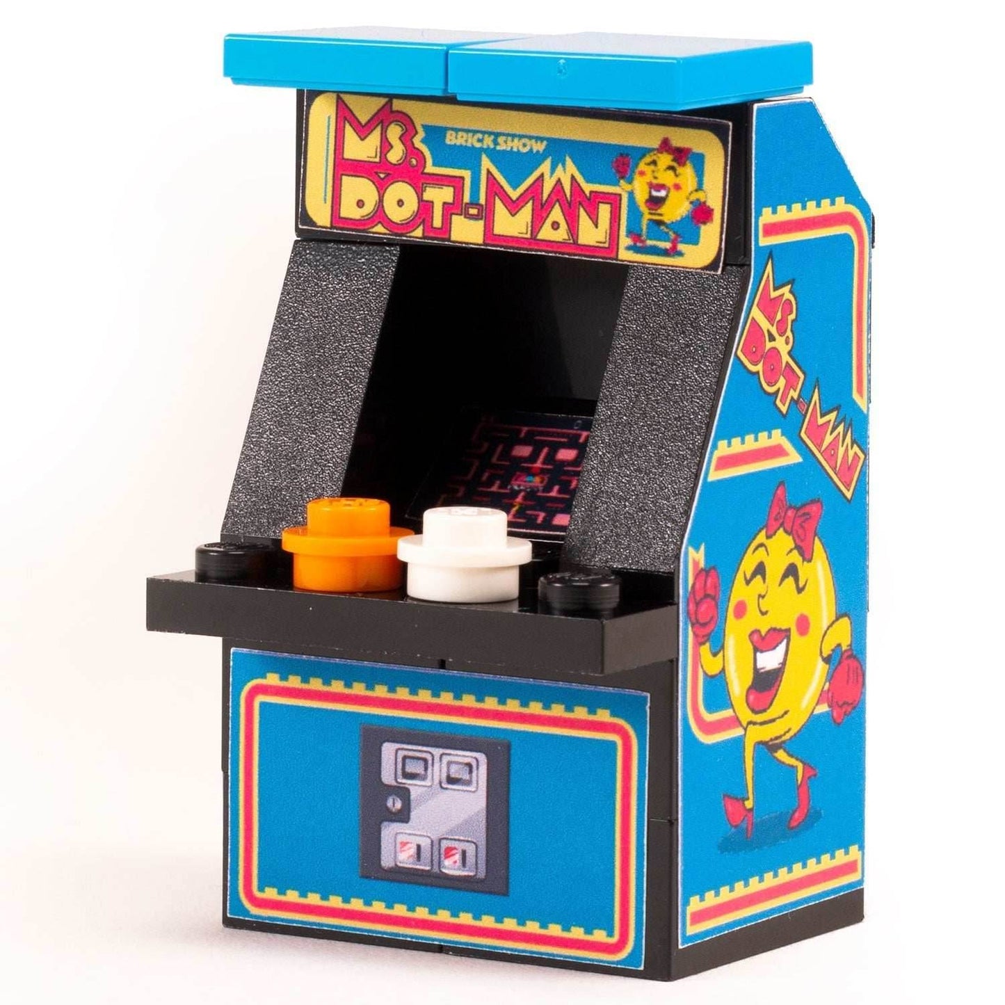Ms. Dot-Man Custom Arcade Machine made with LEGO parts - B3 Customs - 