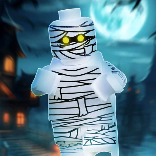 Halloween Mummy Minifig made using LEGO parts - B3 Customs - 