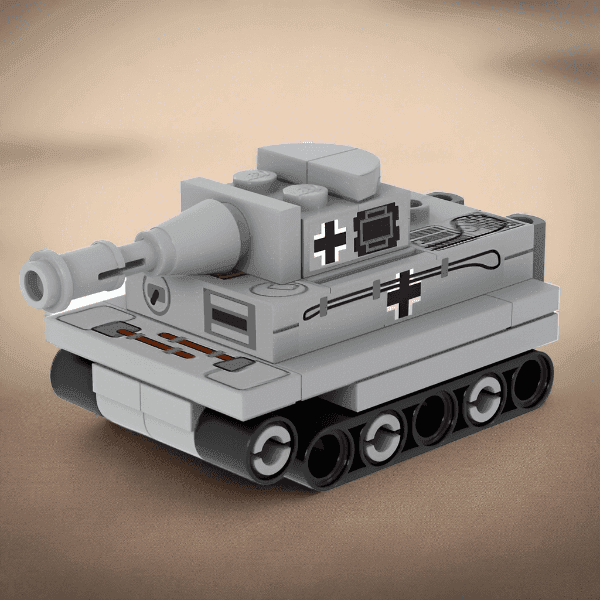 Custom Mini Panzer Tank made using LEGO parts - B3 Customs - 