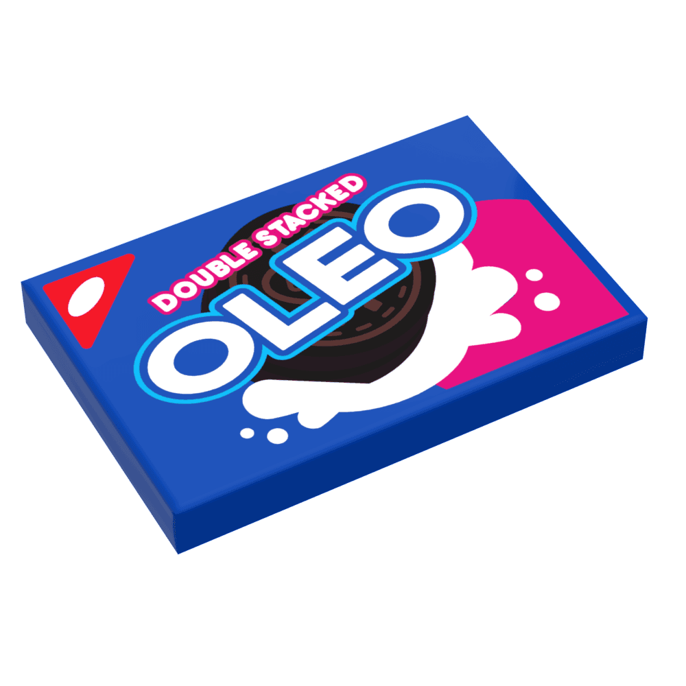 Double Stacked OLEO Cookies Pack (2x3 Tile) made using LEGO part - 