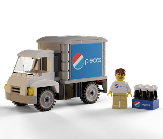 B3 Customs Pieces Soda Delivery Truck with Minifigure