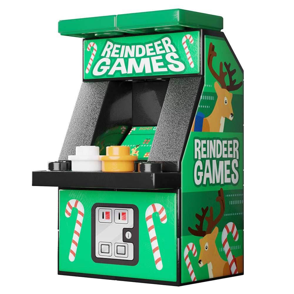 Reindeer Games Arcade Machine Toy Building Kit made using LEGO parts - B3 Customs - 