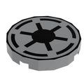 Republic Crest - Custom Printed Star Wars 2x2 Round Tile made using LEGO part - 