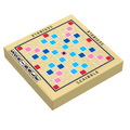 Scribble Board Game (2x2 Tile) made using LEGO parts - B3 Customs - 