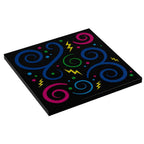 Custom 80's and 90's Arcade Carpet 6x6 Tiles (Swirls) Pack of 10 made with LEGO parts - 