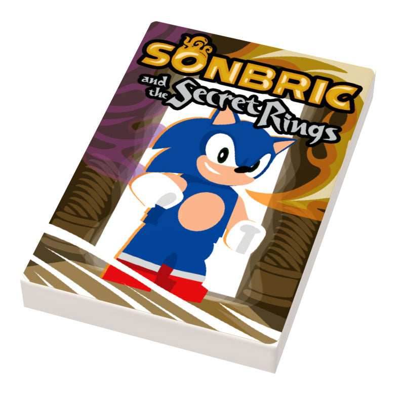 Sonbrick: Secret Rings Video Game Cover (2x3 Tile) made using LEGO part - B3 Customs - 
