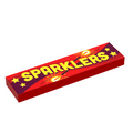Sparklers for Minifig Fireworks (1x4 Tile), 4th of July made using LEGO parts - 