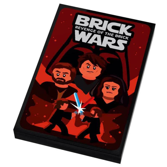 Brick Wars: Revenge of the Brick (EP. 3) Movie Tile Cover (2x3 Tile) made using LEGO part - B3 Customs - 