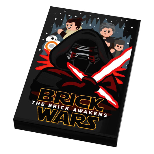Brick Wars: Brick Awakens (EP. 7) Movie Tile Cover (2x3 Tile) made using LEGO part - B3Customs - 