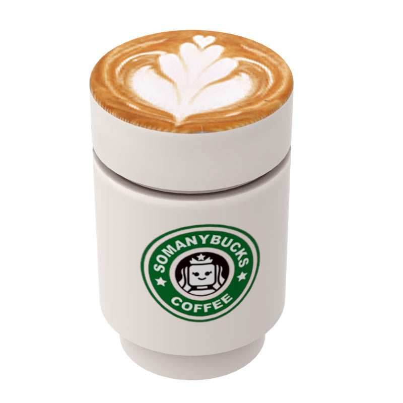 Somanybucks Coffee Cup with Leaf Foam on Top - B3 Customs - 