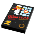 Custom Super Mario Bloks Video Game Cover (2x3 Tile) made using LEGO parts - 