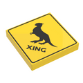Tauntaun Xing Sign made using LEGO part - B3 Customs - 