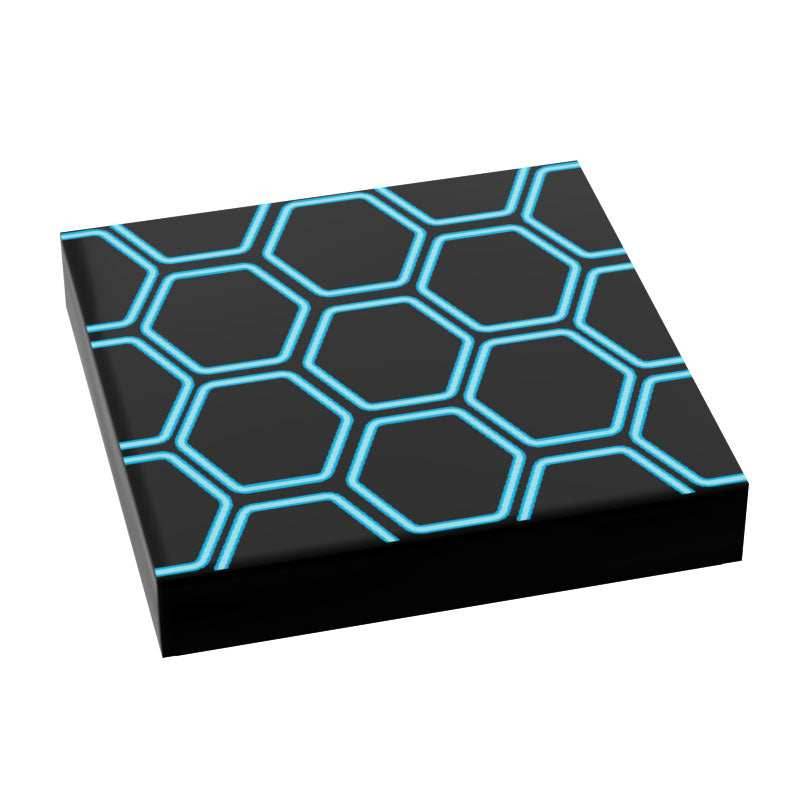 BLOK Lightcyle Honeycomb Grid Flooring / Wallpaper 2x2 Tile - B3 Customs - 