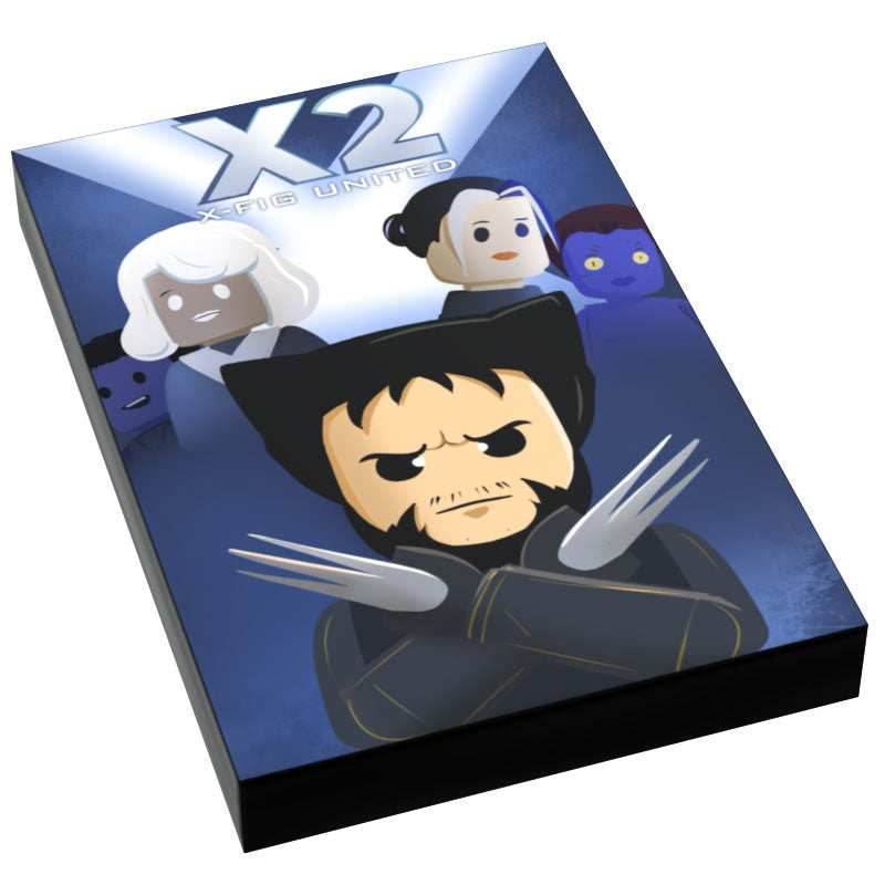 X2: X-Fig United Movie Cover (2x3 Tile) - B3 Customs - 