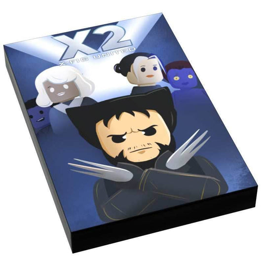 X2: X-Fig United Movie Cover (2x3 Tile) - B3 Customs - 