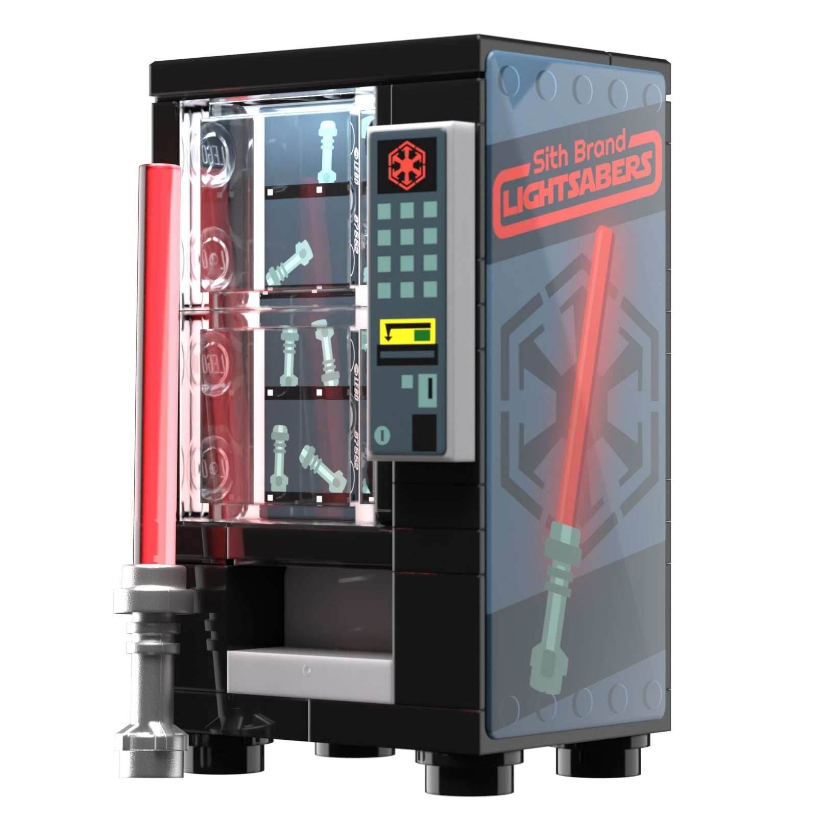 Sith Sabers Vending Machine Building Set made using LEGO parts - B3 Customs - 