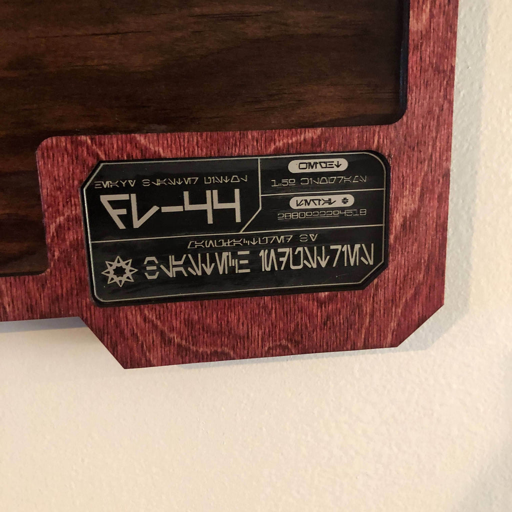 Custom Star Wars DL-44 Blaster Plaque - 