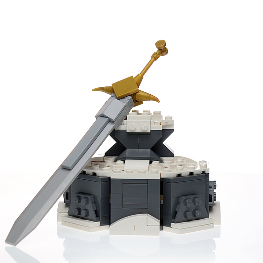 Custom Sword in the Stone MOC made using LEGO elements