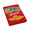 Brickles Minifig Snack (2x3 Tile) made using LEGO parts - 