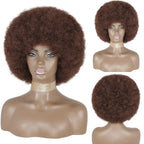 Cute Afro Wig Women Short Fluffy Hair Wigs with Bangs For Black Women Kinky curly Synthetic Hair For Party Dance Cosplay Wigs For Black Women Cosplay Wigs For Women