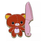 Cute Bear with Knife Meme Enamel Pins small, durable, high quality accessories