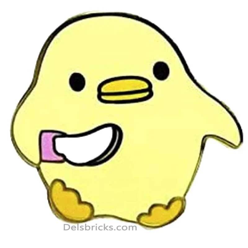 Cute Duck with Knife Meme Enamel Pins Near Me - 