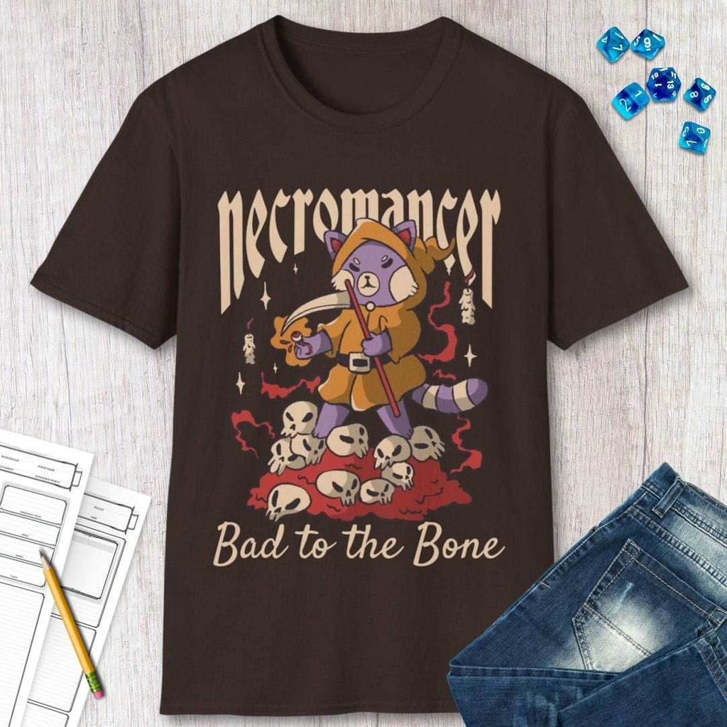 Cute Necromancer T-Shirt - Dark Chocolate / S
