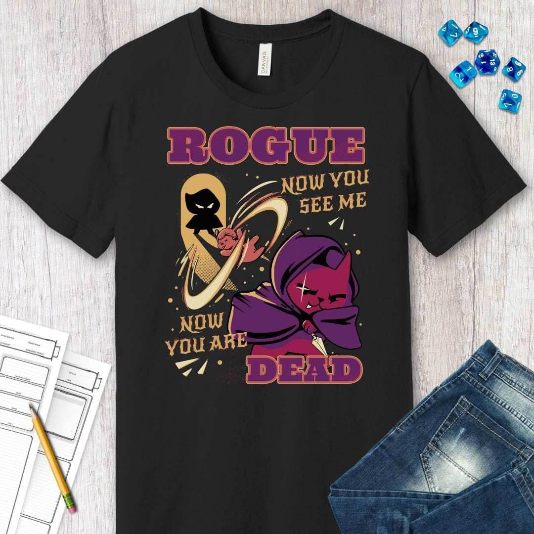 Cute Rogue DnD T-Shirt - Navy / S