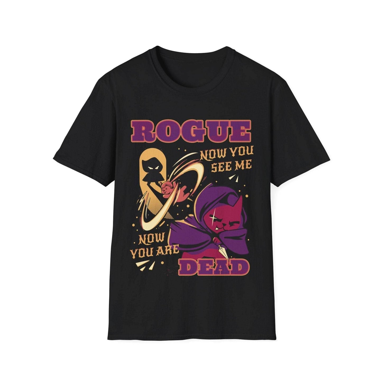 Cute Rogue DnD T-Shirt - Black / S